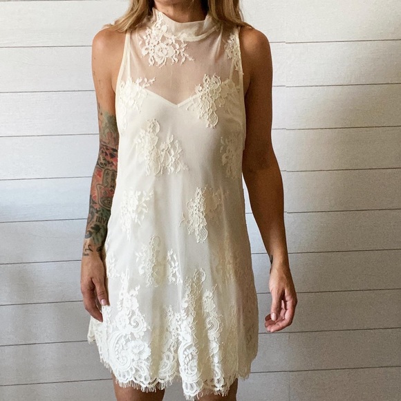 The Eyelash Lace Shift Dress - Picture 2 of 7